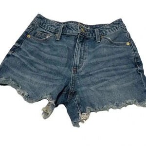 Universal‎ thread denim shorts raw edge hem shorts